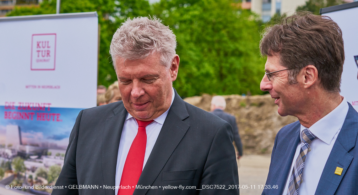 11. Mai 2017 - Grundsteinlegung für die LOGE und dem Kulturquadrat in Neuperlach